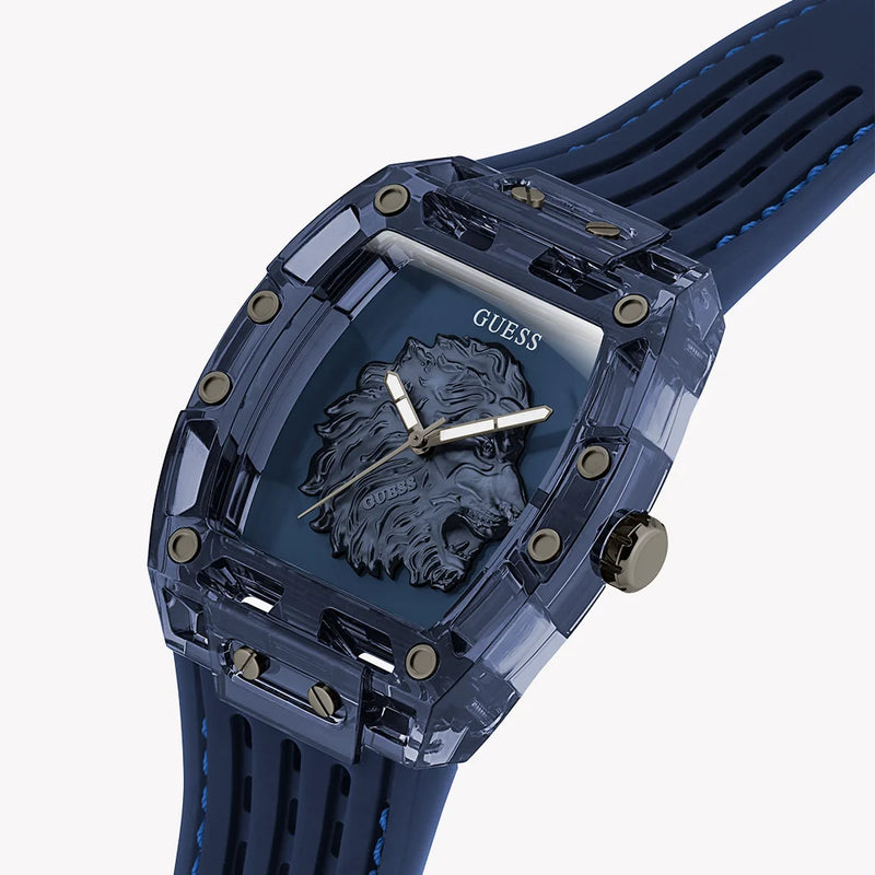 GUESS Men's Blue Silicone & Polycarbonate Watch | GW0959G1 by i-watch