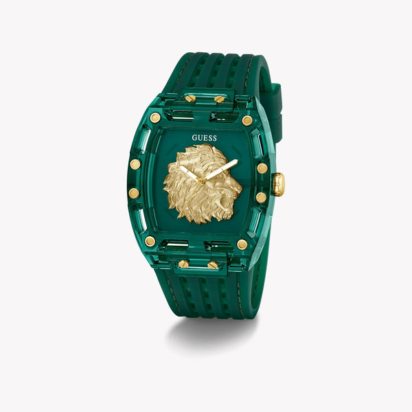GUESS Men's Green Silicone Watch, Polycarbonate | GW0959G2 by i-watch