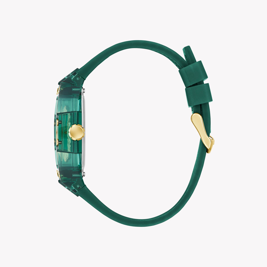 GUESS Men's Green Silicone Watch, Polycarbonate | GW0959G2
