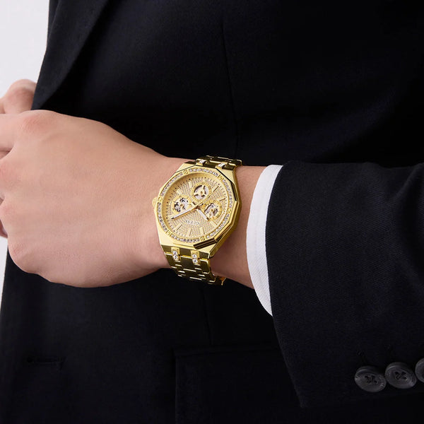 GUESS Men's Gold Stainless Steel Watch | GW0960G2 by i-watch