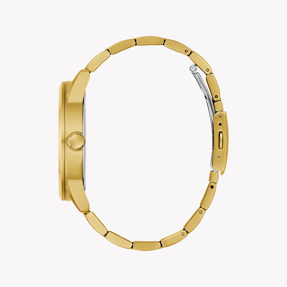 GUESS Men's Gold & Blue Stainless Steel Watch | GW0963G2