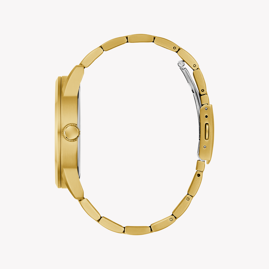 GUESS Men's Gold & Blue Stainless Steel Watch | GW0963G2