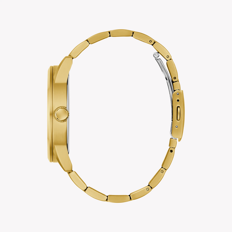 GUESS Men's Gold & Blue Stainless Steel Watch | GW0963G2