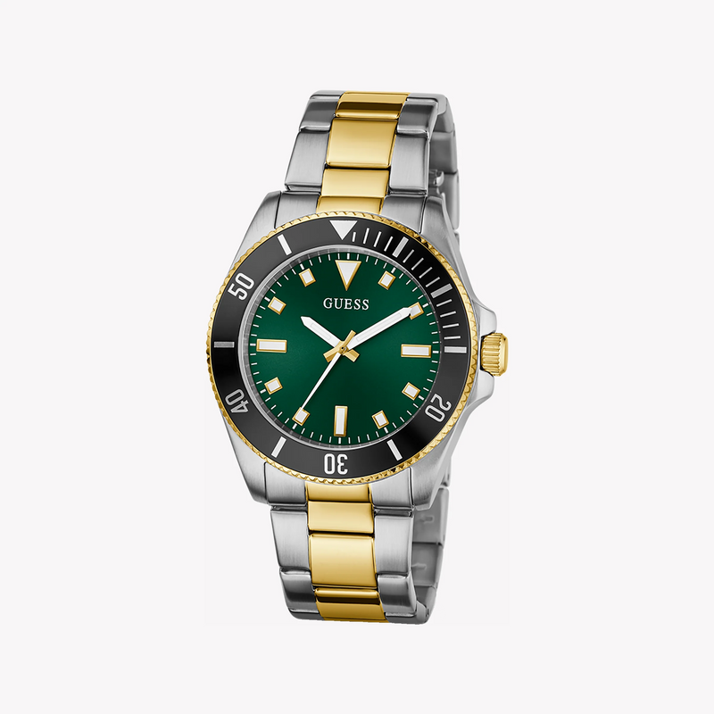 GUESS Men's Stainless Steel Silver & Gold Watch | GW0968G4