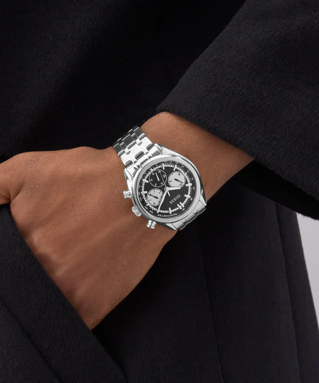 GUESS Men's Watch GW0971G1 | Stainless Steel, Black & Silver