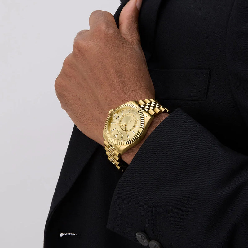 GUESS Men's Gold Stainless Steel Watch | GW0977G2 by i-watch