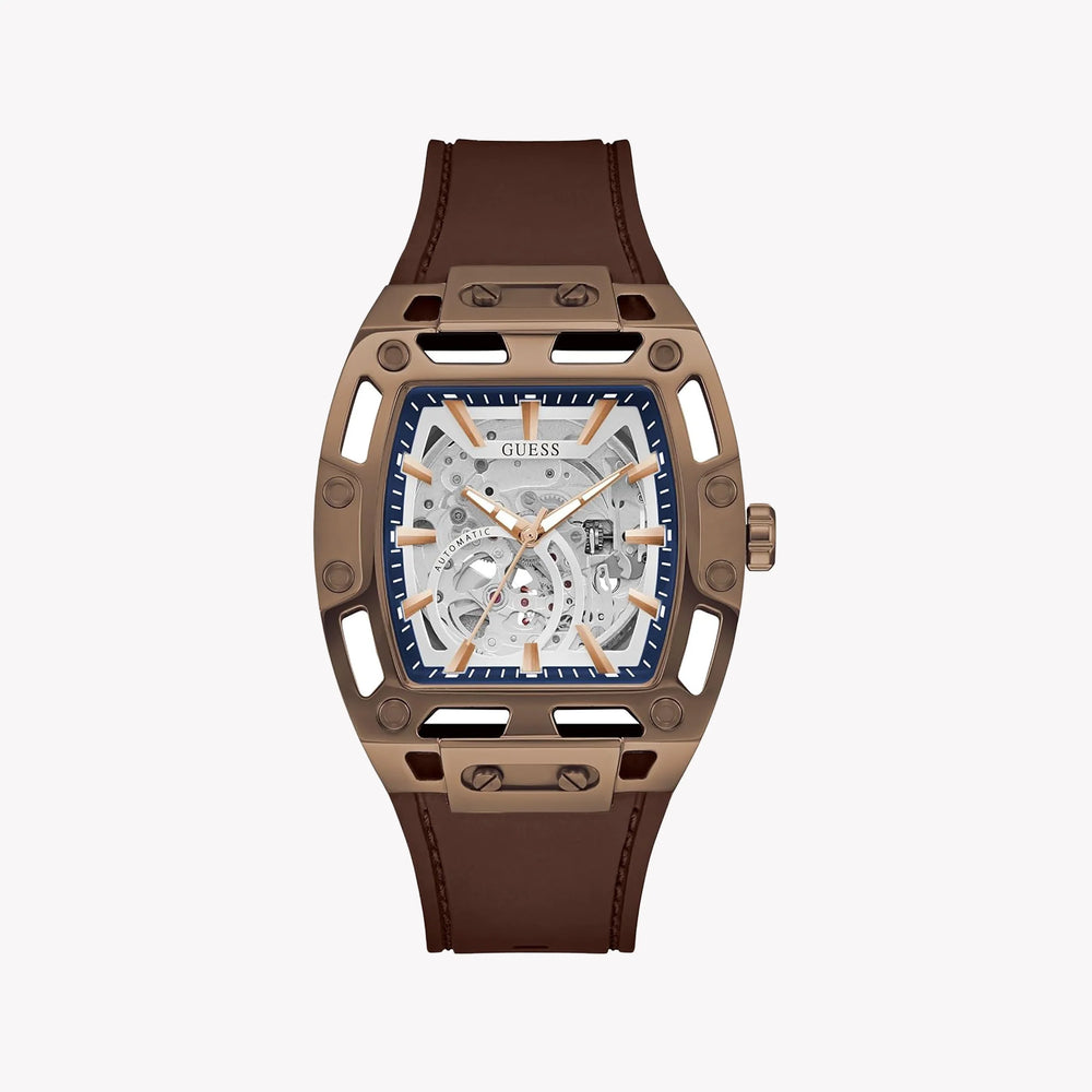 GUESS Men's Brown Recycled Steel Watch | GW0980G3 by i-watch
