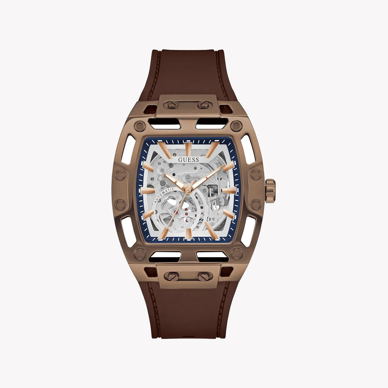 GUESS Men's Brown Recycled Steel Watch | GW0980G3 by i-watch
