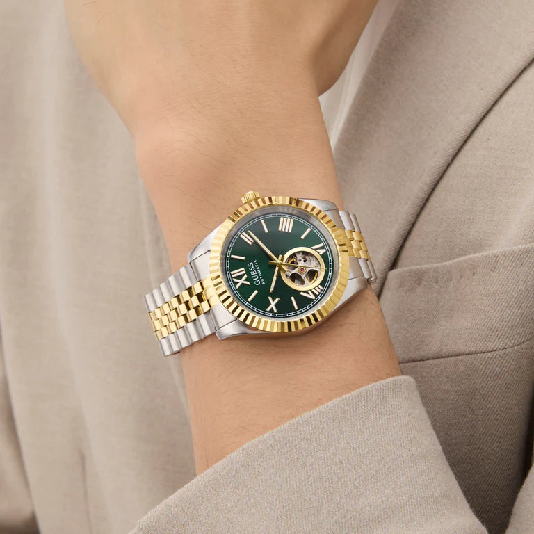 GUESS Men's Connoisseur Two-Tone Automatic Watch GW0984G4