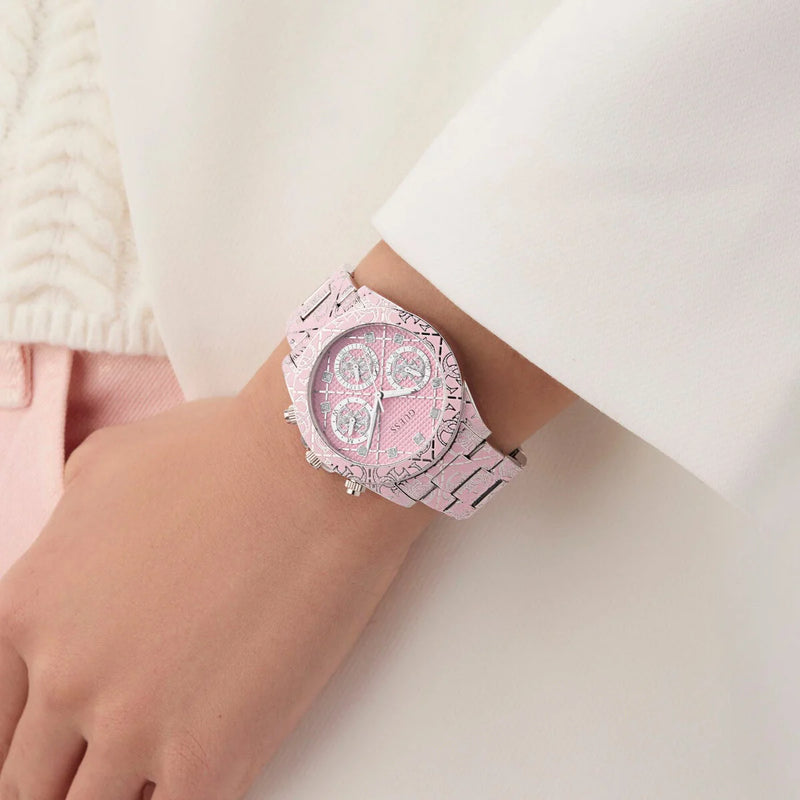 GUESS Women's Pink Steel Watch | GW0986L1 by i-watch