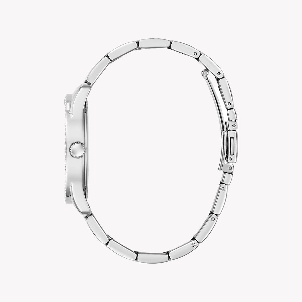 GUESS Women's Recycled Steel Silver Watch | GW0987L1