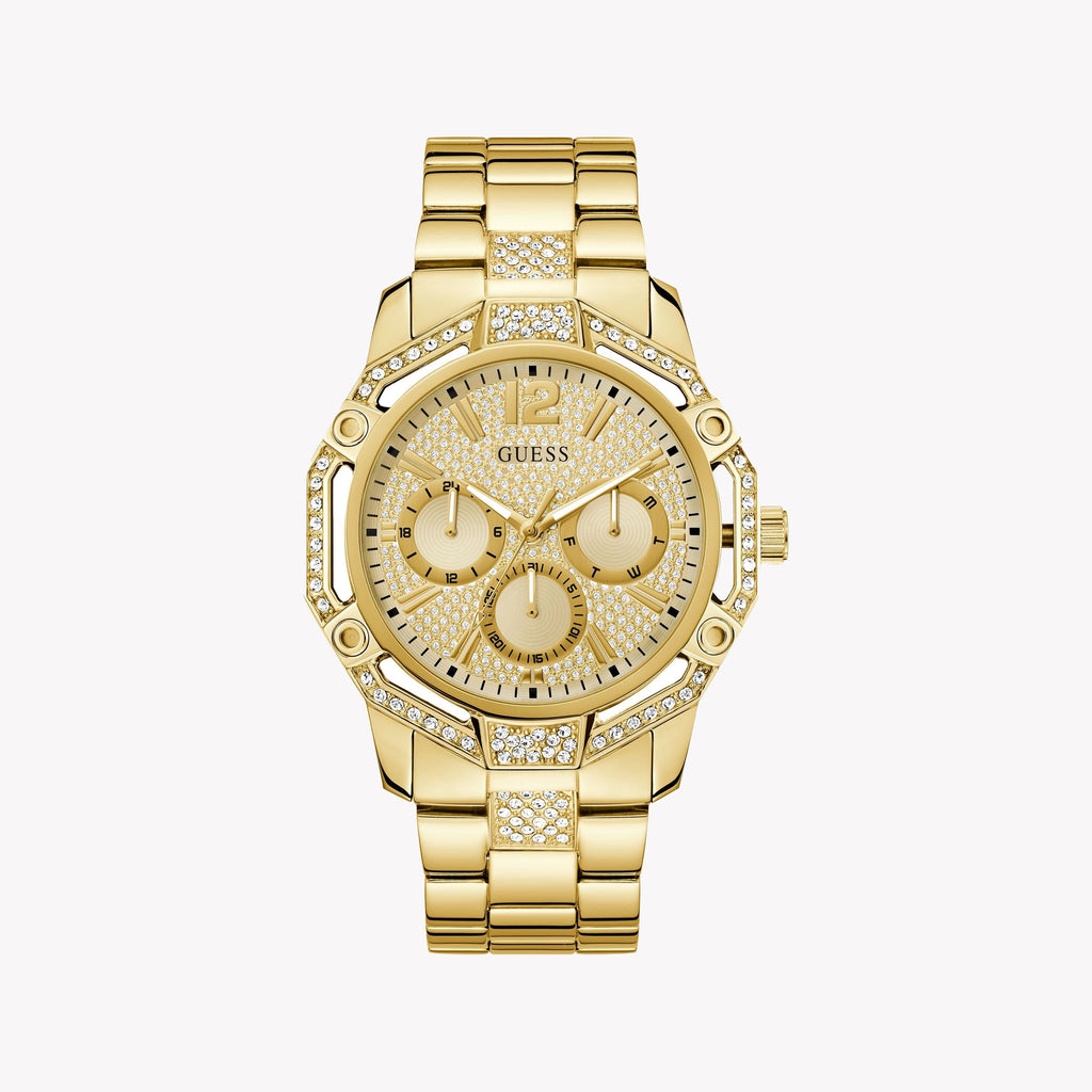 GUESS Men's Gold Watch, Recycled Steel | GW0990G2
