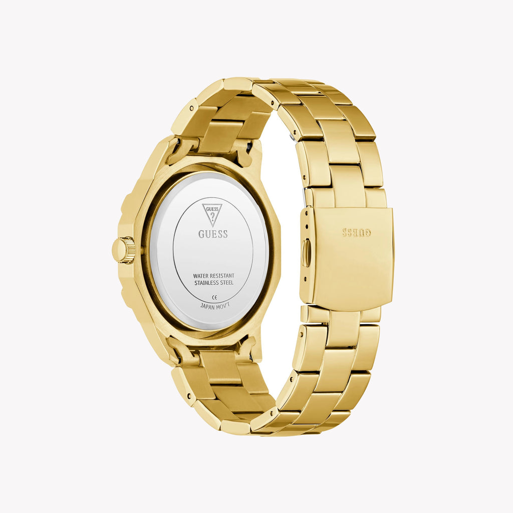 GUESS Men's Gold Watch, Recycled Steel | GW0990G2