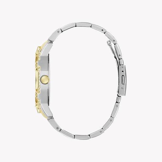 GUESS Men's Silver & Gold Watch, Multicolor Dial | GW0990G4