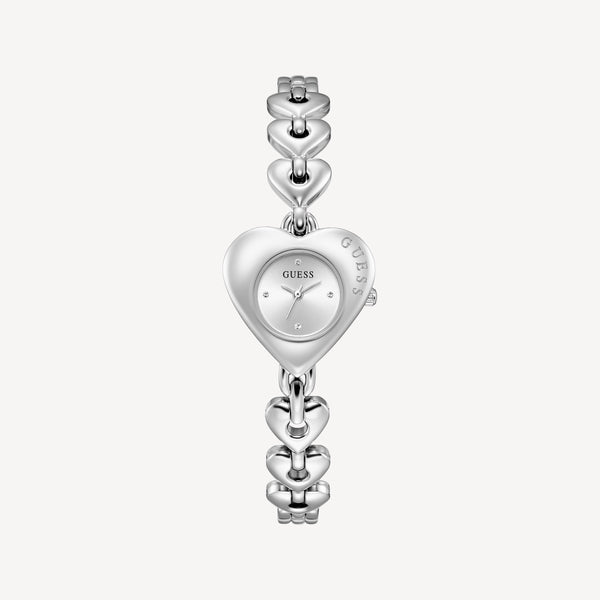 GUESS Ladies Valerie Silver Tone Analog Watch