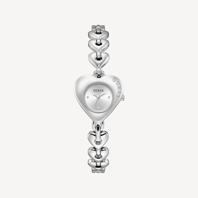 GUESS Ladies Valerie Silver Tone Analog Watch