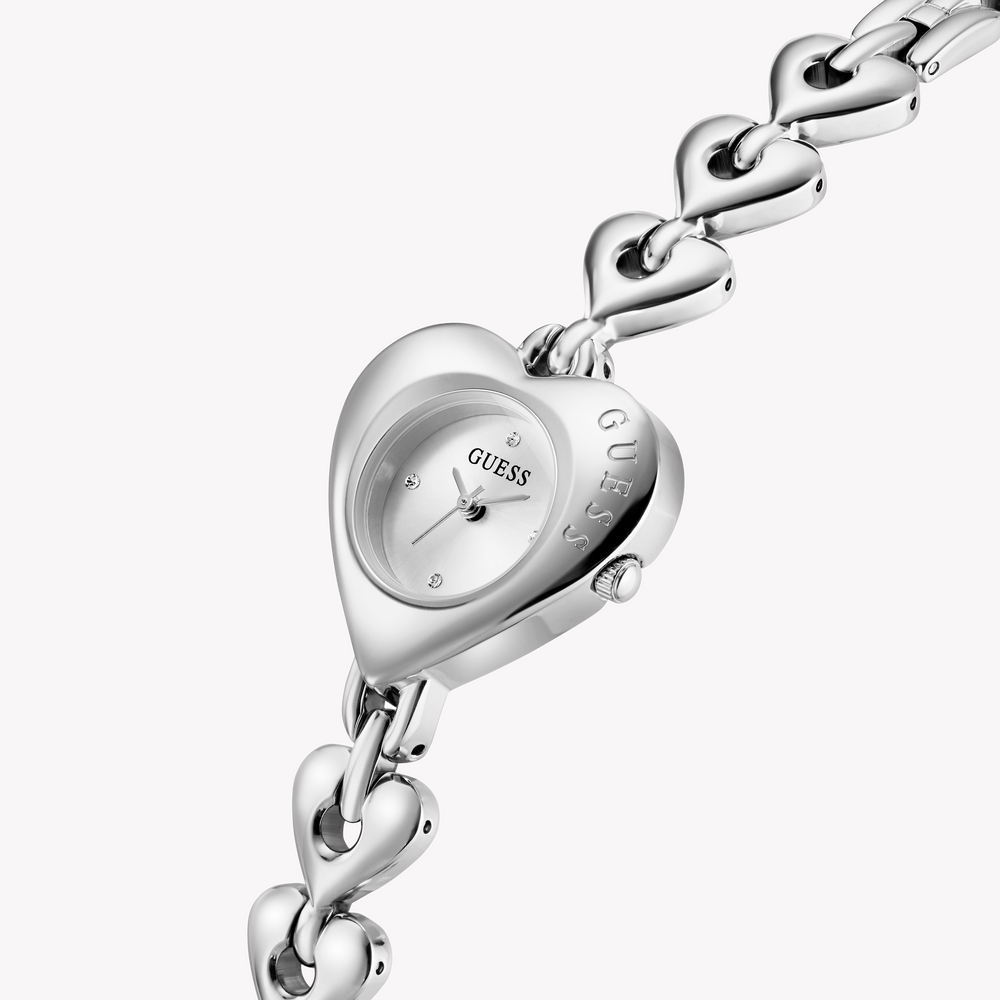 GUESS Ladies Valerie Silver Tone Analog Watch
