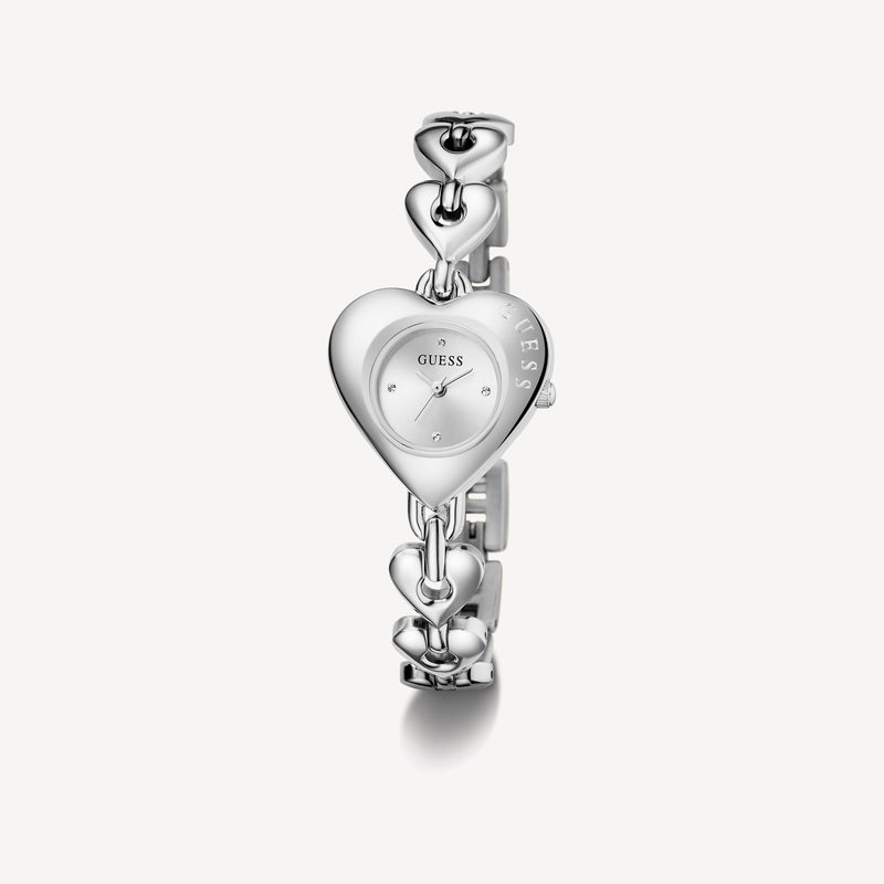 GUESS Ladies Valerie Silver Tone Analog Watch
