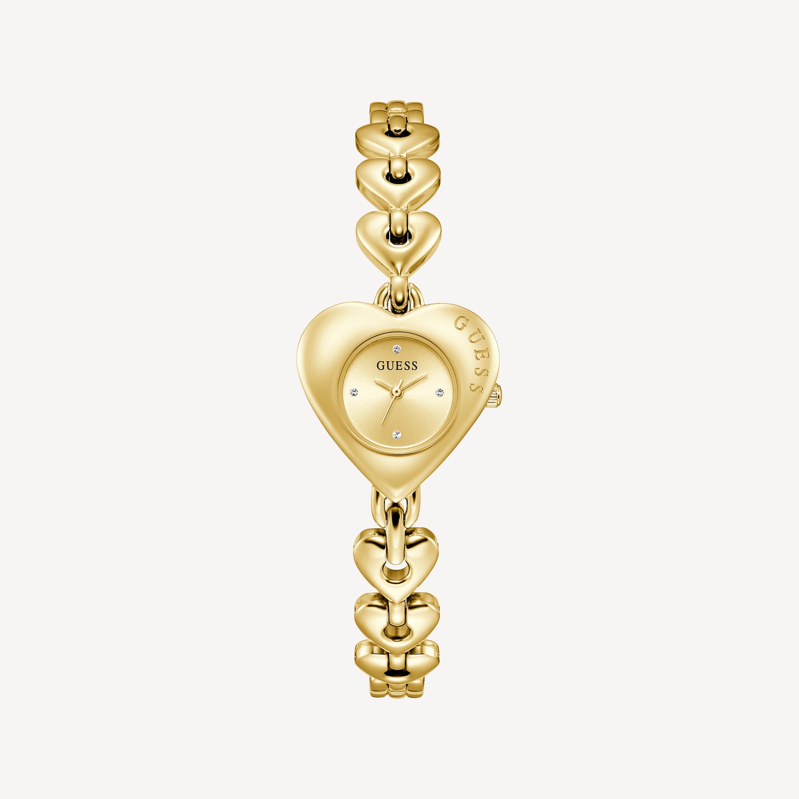 GUESS Ladies Valerie Gold Tone Analog Watch