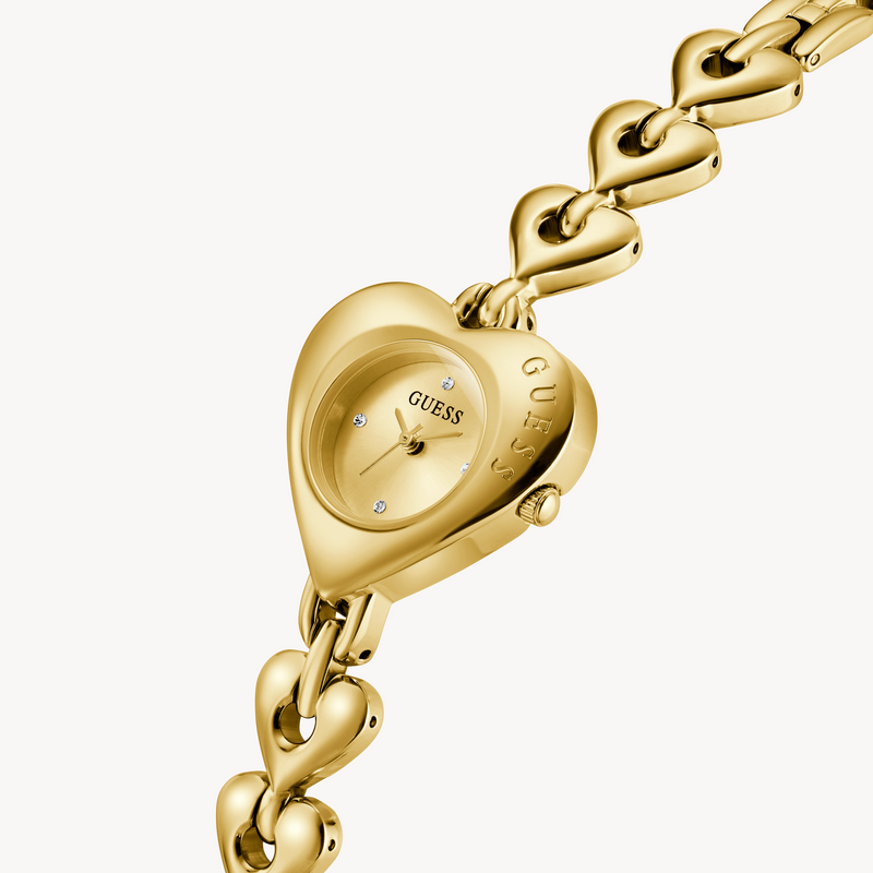 GUESS Ladies Valerie Gold Tone Analog Watch