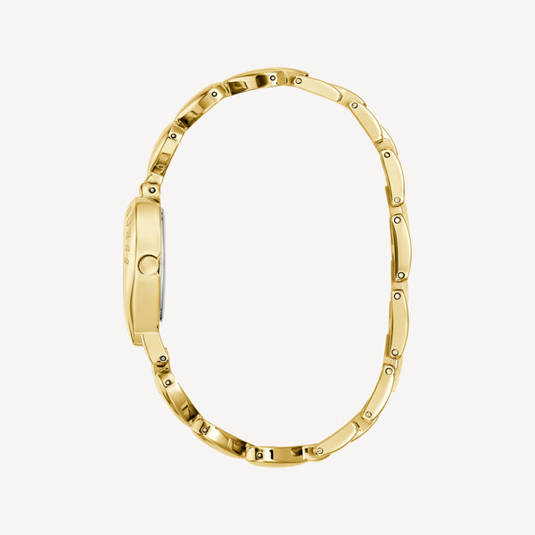 GUESS Ladies Valerie Gold Tone Analog Watch