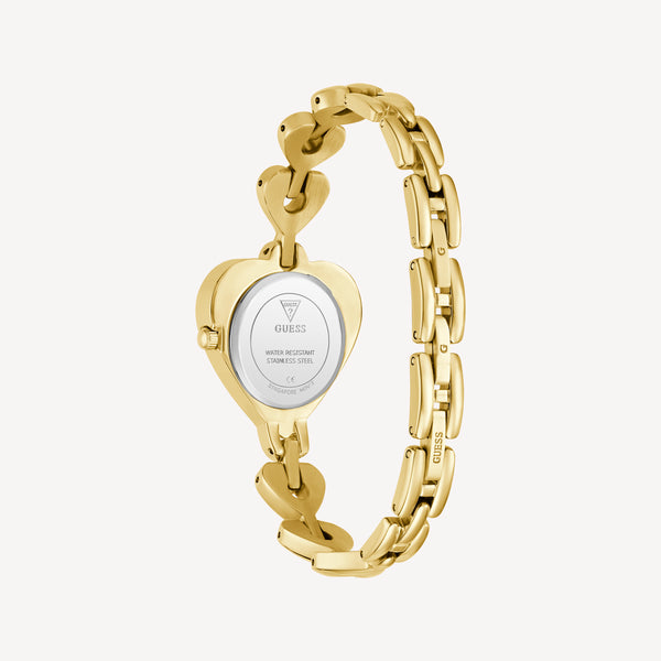 GUESS Ladies Valerie Gold Tone Analog Watch