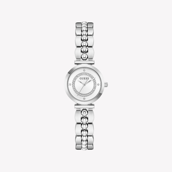 GUESS Ladies Silver Tone Analog Watch
