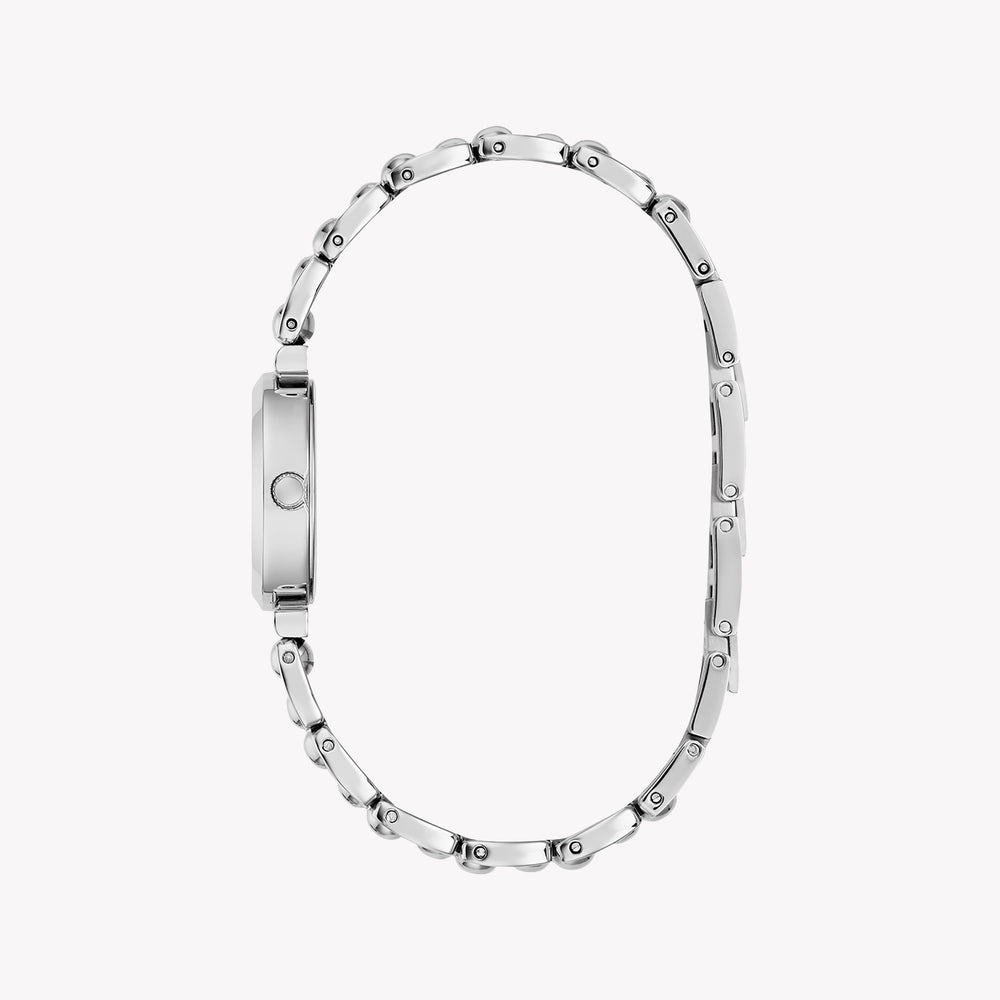GUESS Ladies Silver Tone Analog Watch