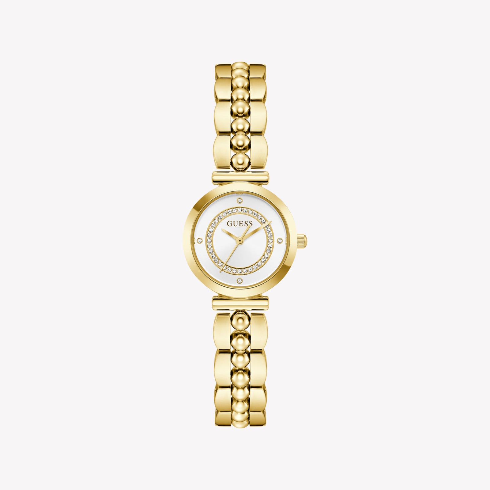 GUESS Leena Gold-Tone Beaded Analog Watch