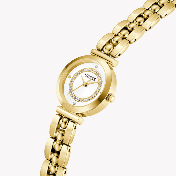 GUESS Leena Gold-Tone Beaded Analog Watch