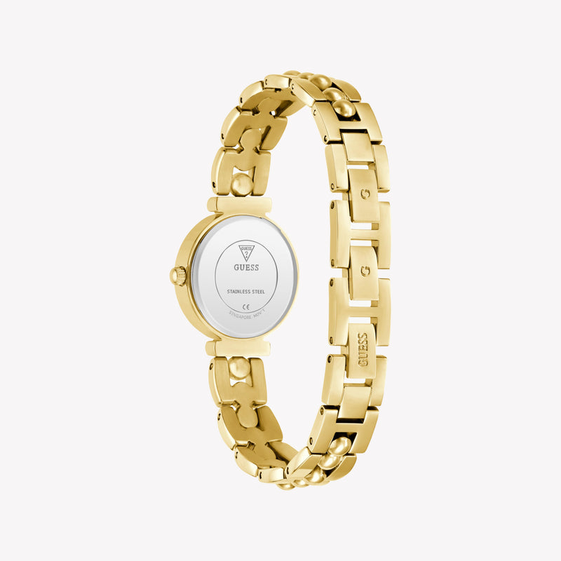 GUESS Leena Gold-Tone Beaded Analog Watch