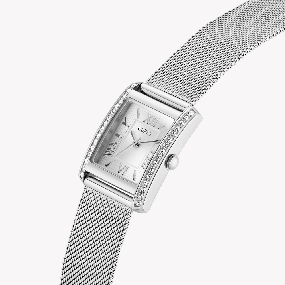 Guess Bonnet Ladies Silver Tone Analog Watch