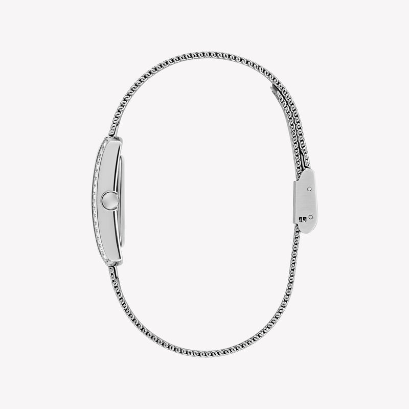 Guess Bonnet Ladies Silver Tone Analog Watch