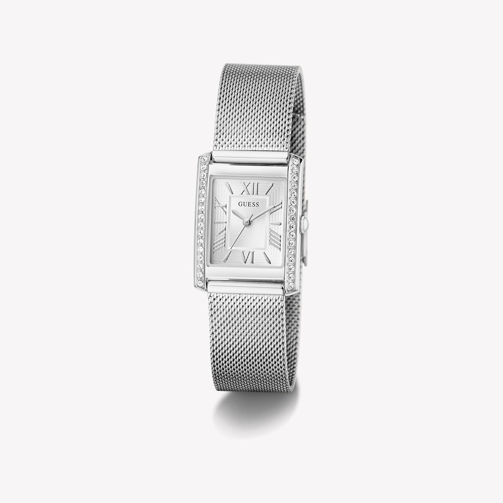 Guess Bonnet Ladies Silver Tone Analog Watch