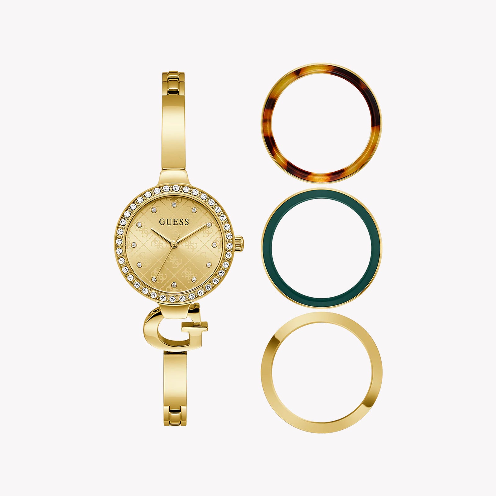 GUESS GW0999L2 ZIRCONIA Gold-Tone Women's Watch