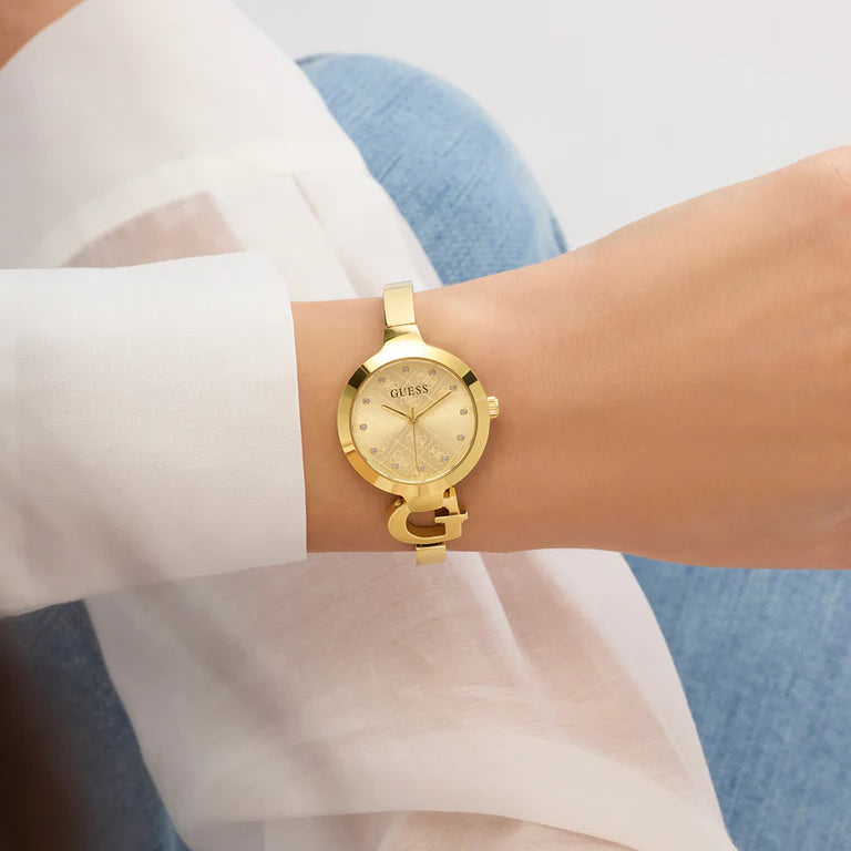 GUESS GW0999L2 ZIRCONIA Gold-Tone Women's Watch