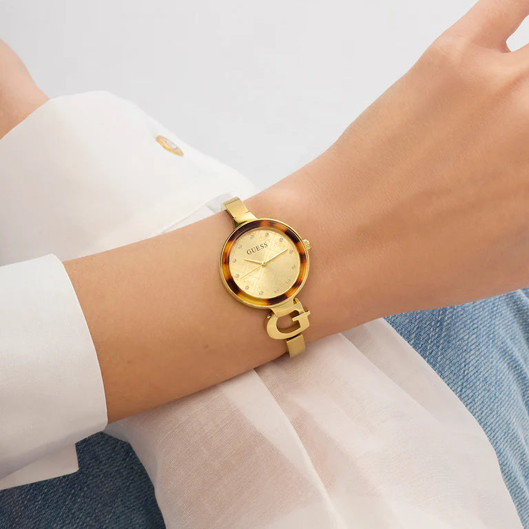 GUESS GW0999L2 ZIRCONIA Gold-Tone Women's Watch