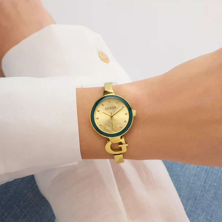 GUESS GW0999L2 ZIRCONIA Gold-Tone Women's Watch