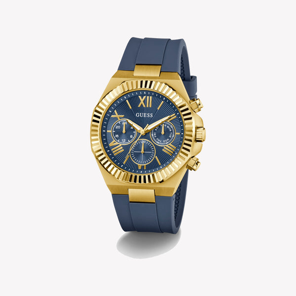 GUESS Equity Blue Silicone Multi-Function Watch GW1011G2