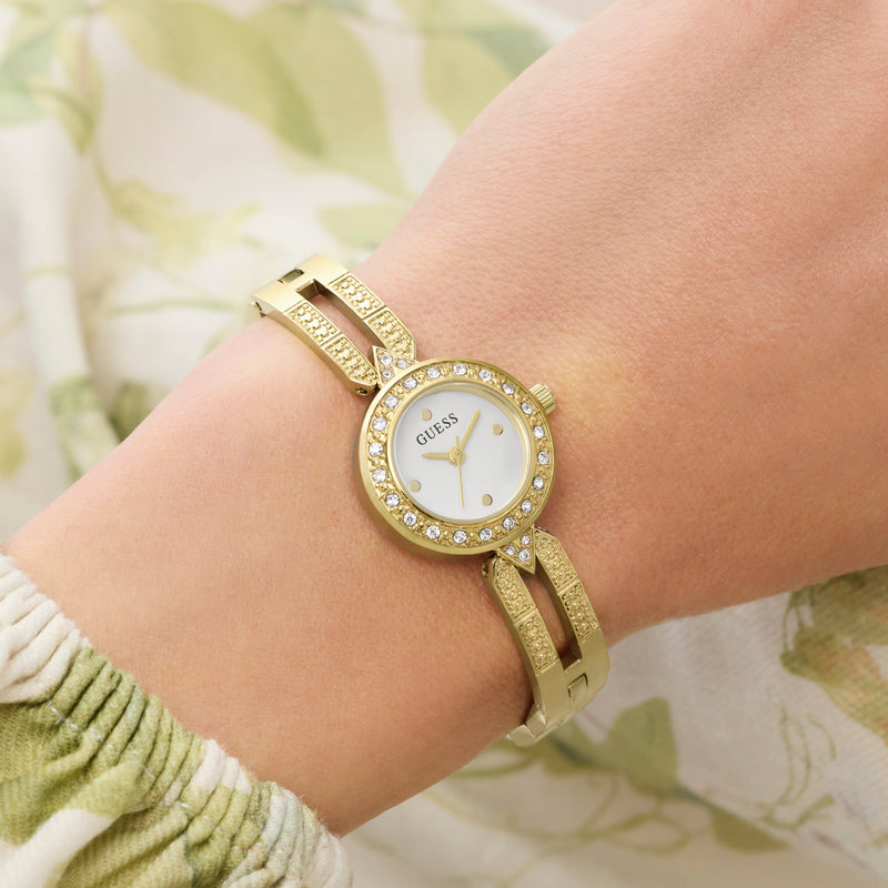 Guess Cassidy Ladies Gold Tone Analog Watch GW1016L2