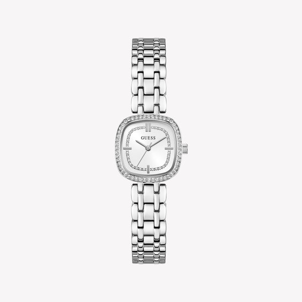 GUESS Ladies Hazel Silver Tone Analog Watch