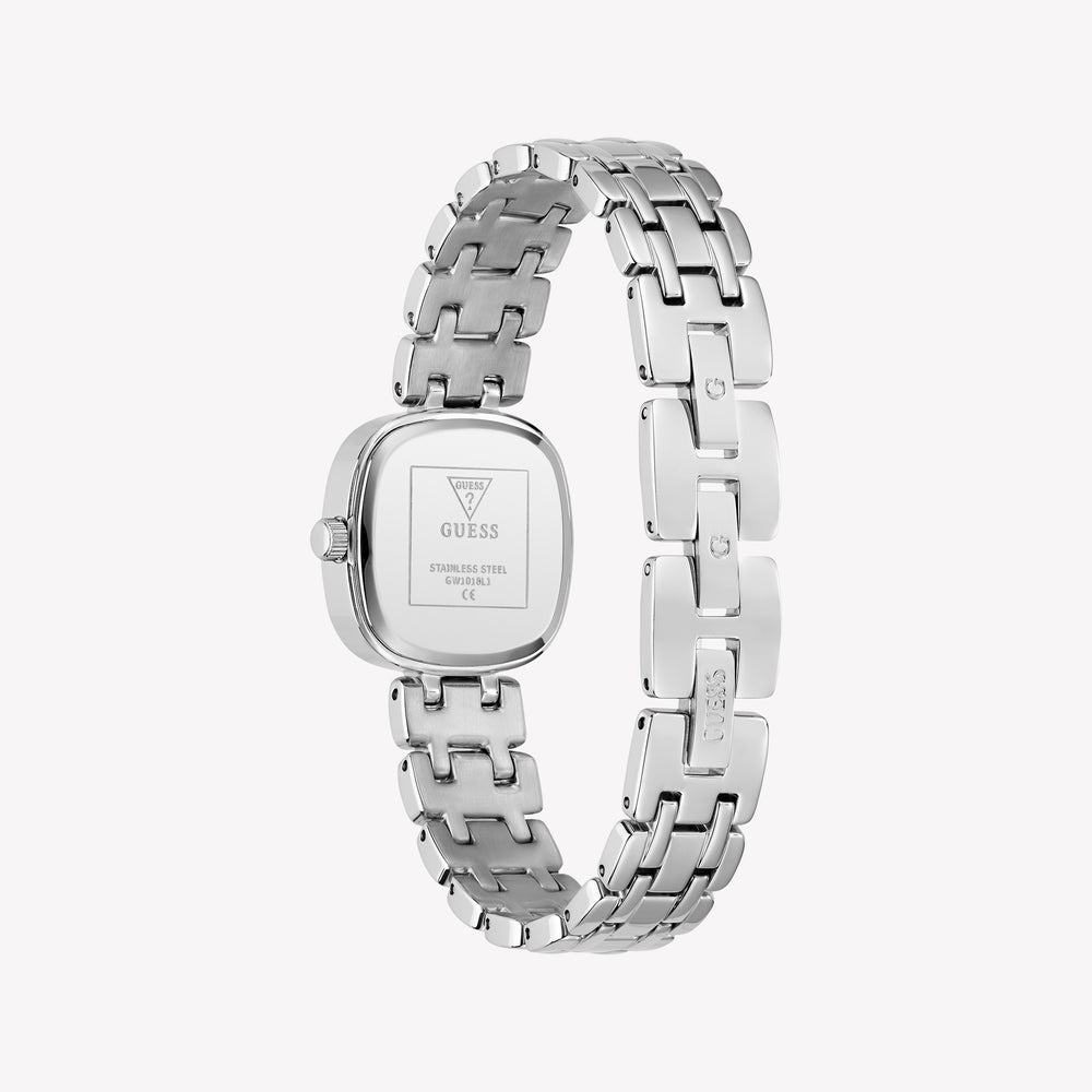 GUESS Ladies Hazel Silver Tone Analog Watch