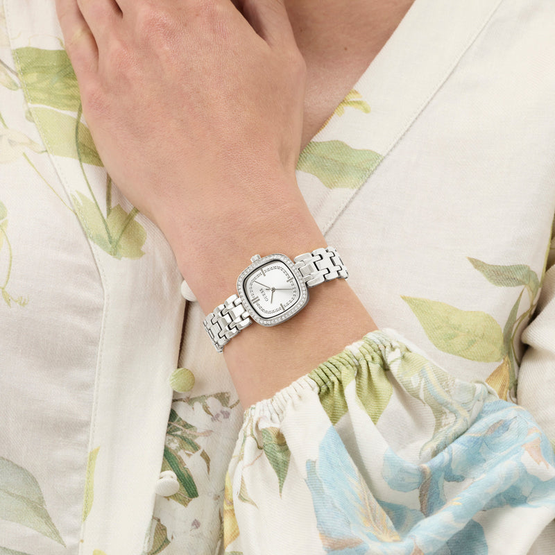 GUESS Ladies Hazel Silver Tone Analog Watch