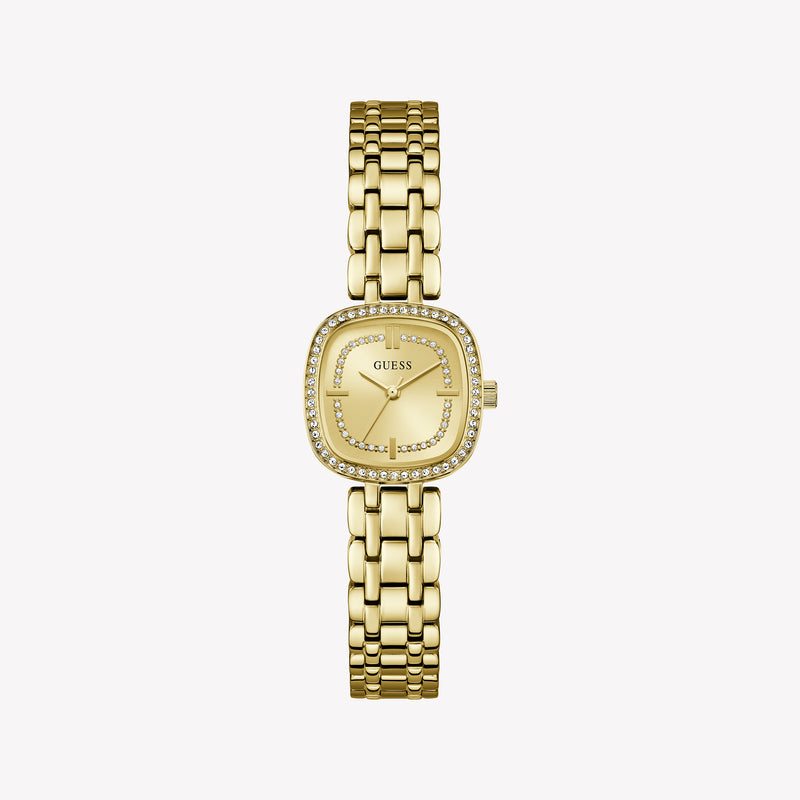 GUESS Ladies Hazel Gold Tone Analog Watch
