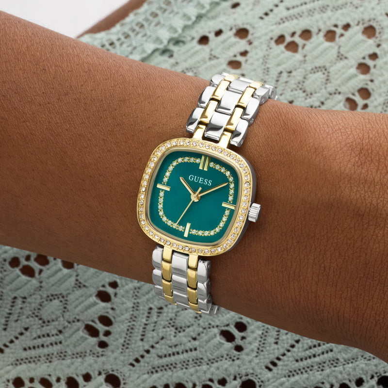 GUESS Ladies Hazel 2-Tone Analog Watch GW1018L6