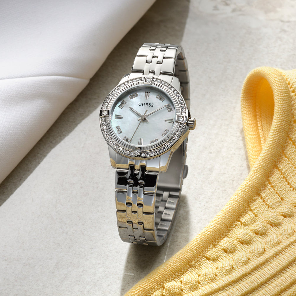 GUESS Ladies Colette Silver Tone Analog Watch