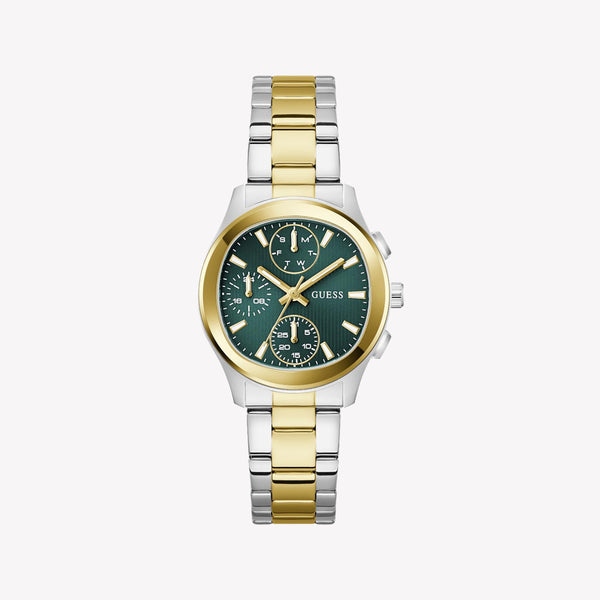 Guess Birdie Green Dial Two-Tone Stainless Steel Strap Women's Watch