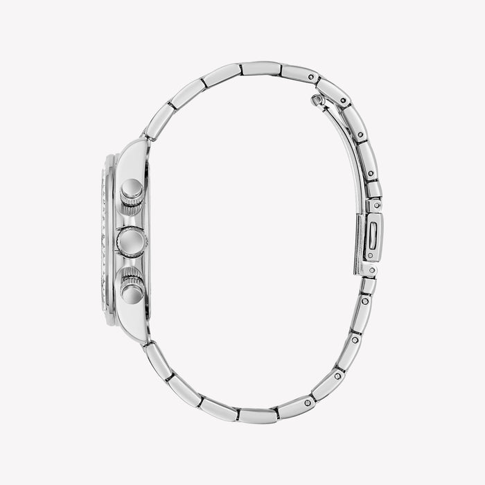 GUESS Ladies Victoria Silver Tone Analog Watch