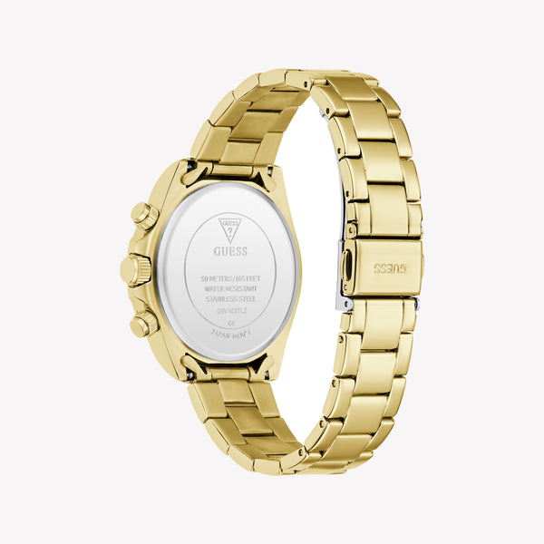 GUESS Ladies Victoria Gold Tone Multi-Function Watch