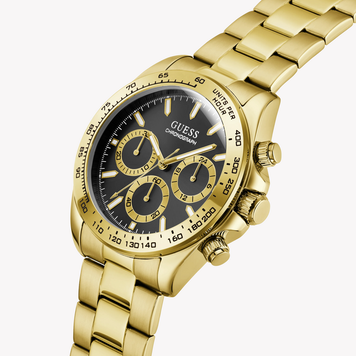 Guess Men's Gold-Tone Stainless Steel Watch GW1058G2